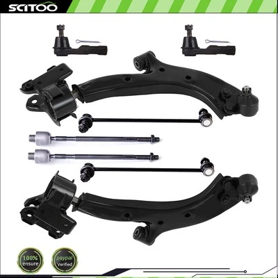 Para modelos HONDA CR-V 2007-2011 8 piezas brazo de control delantero rótulas extremo de varilla de amarre Foto 1 de 4