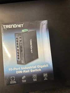 TRENDnet TI-G102 10-Port Hardened Industrial Gigabit DIN-Rail Switch - Afbeelding 1 van 2