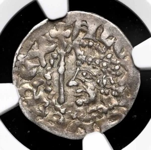 SCOTLAND. Alexander III. 1249-1286. Rare first coinage, Roxburgh mint, NGC AU50 - Picture 1 of 4