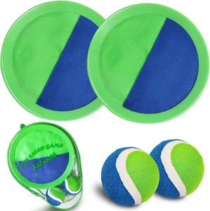 Ball Catch Paddle Set - Outdoor Beach Games, Adjustable Strap for Kids/Adults - Picture 1 of 11