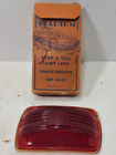 926 - vintage Stadium Stop & Tail Lamp Lens 1940 Plymouth Ruby Glass