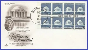 USA4 #1510c U/A ARTCRAFT FDC BKLT8 Jefferson Memorial - Bild 1 von 1