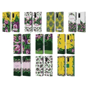 OFFICIËLE FRIDA KAHLO PAARSE BLOEMEN LEDEREN BOOK COVER VOOR SAMSUNG TELEFOONS 1 - Afbeelding 1 van 13