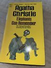 Agatha Christie ~ Elephants Can Remember HBDJ ~ Hercule Poirot Mystery Book 1977