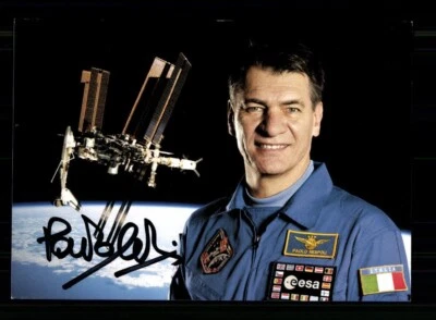 Paolo Nespoli Italienischer Astronaut STS-120 Original Signiert # BC 218182 - Bild 1 von 2