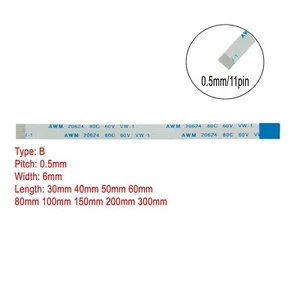 11Pin FFC Cable FPC Flexible Flat 0.5mm Pitch Cable AWM VW-1 20624 80C 60V - Picture 1 of 4