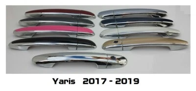 Superposiciones de manija de puerta personalizadas negras o cromadas para Toyota Yaris 20117-20 TÚ ELIGES CLR  Foto 1 de 4