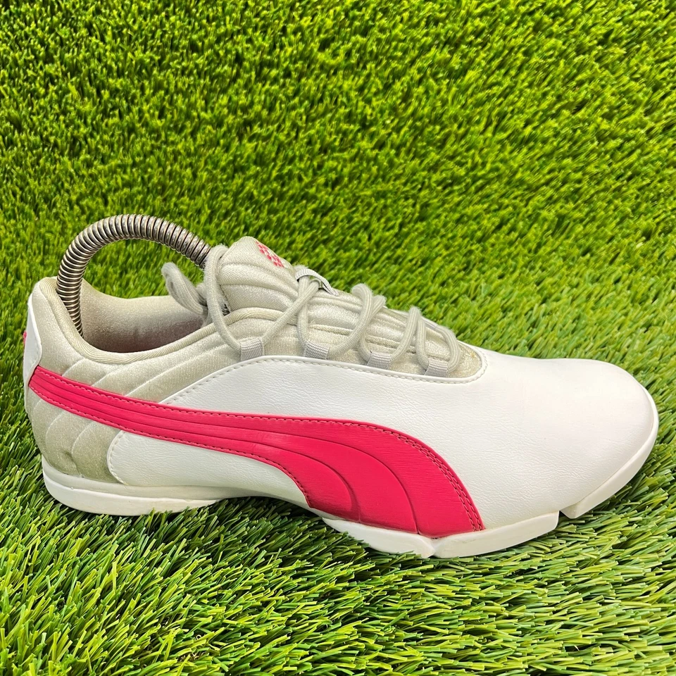 Puma SunnyLite V2 Womens Size 7.5 White Pink Athletic Spikeless Golf Shoes - Image 1 of 4