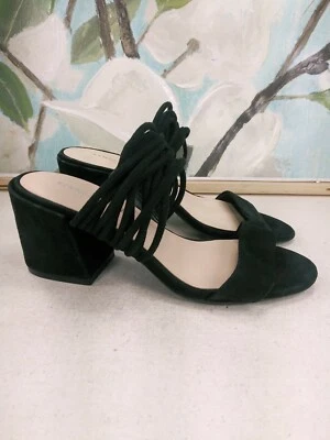 Zapatos sandalias Kenneth Cole para mujer de gamuza negra talla 6 SKU#07934 Foto 1 de 4