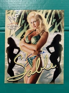 WWF WWE DIVA SABLE WRESTLER SIGNED AUTOGRAMMFOTO 8X10  - Bild 1 von 4