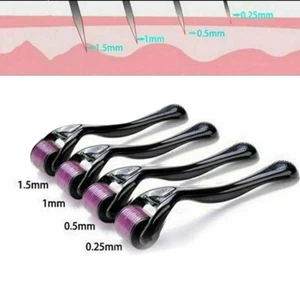 540 Titanium Micro Needle Derma Roller Beard Hair Regeneration Growth Skin Care - Picture 1 of 15