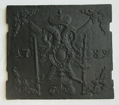 S1211 - Gusseisen Reliefplatte Mit Doppeladler Wappen Der Habsburger, 1789 • 205€