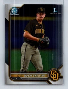 2022 Bowman Draft Chrome 1st #BDC-82 Robby Snelling San Diego Padres - Picture 1 of 2