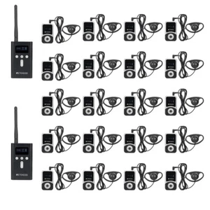 Sistema de traducción inalámbrico Retekess T130S 2*transmisor 20*receptores TourChurch - Imagen 1 de 15