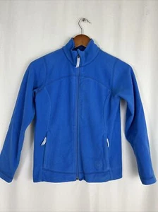 Rei girls medium 10-12 blue fleece full zip jacket long sleeve 100% polyester - Picture 1 of 20