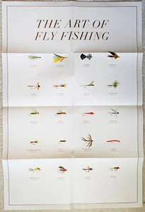 FRESHWATER FISH 20 Lures Sportsfisherman Fly Fishing Wall Chart 24x36 POSTER - Picture 1 of 1