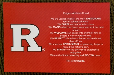 Rutgers University Magnet Rutgers Athletics Creed Scarlet Knights New Jersey Cover