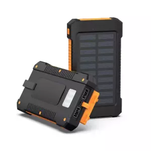 Dual-USB Solar Charger – 30,000mAh Power Bank with LED Flashlight - Picture 1 of 12