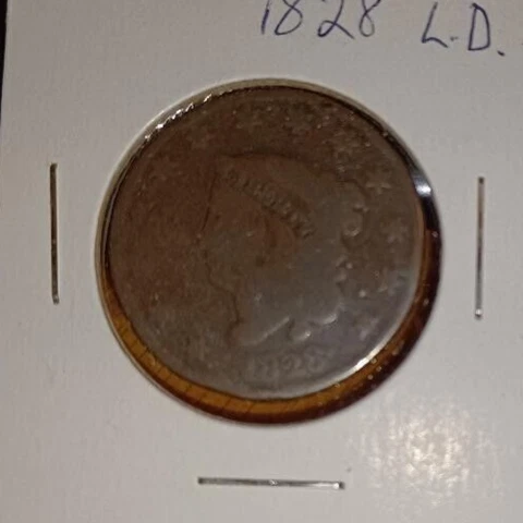 1828 Large Date (narrow date) Coronet Head Large Cent Cover
