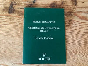 Booklet ROLEX - Certificado COSC + Manual de garantía - 10 x 7´5 cm - Foto 1 di 2