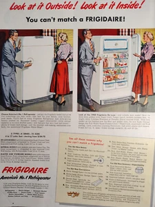 1950 Ladies Home Journal anuncio ¡No puedes coincidir con un refrigerador Frigidaire! - Imagen 1 de 1
