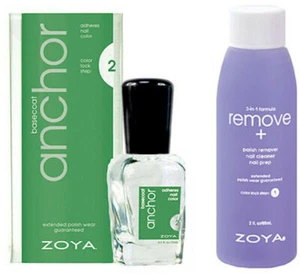 Zoya Anchor Base Coat 0.5 oz and Zoya Polish Remover 2 oz. - Picture 1 of 1