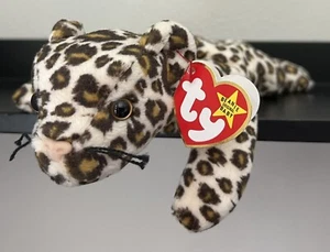 Orig Ty Beanie Baby 27 Jahre!! 🐆 "FRECKLES"🐆1996 4./5. Gen Etiketten PVC nicht mehr produziert neu mit Etikett - Bild 1 von 9
