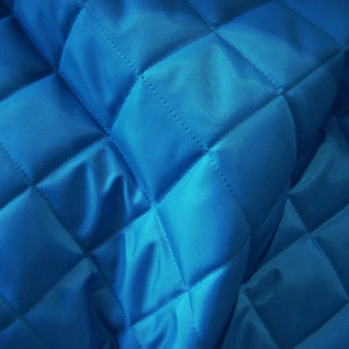 QUILTED FABRIC Waterproof UK Manufactured Outdoor Jacket Upholstery - TURQOISE - Image 1 of 1