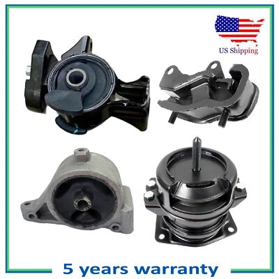 Комплект креплений двигателя и коробки передач 4 шт. 2006-2009 для Honda Ridgeline 3,5 л - Изображение 1 из 4