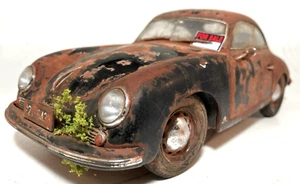 Rusty Porsche 1954 356 Coupe Weathered Barn Find Custom NOREV 1/18 Diecast - Picture 1 of 24