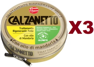 3 PZ CALZANETTO LUCIDO IN PASTA PER CALZATURE NEUTRO 50ML RIGENERANTE PELLE - Picture 1 of 2