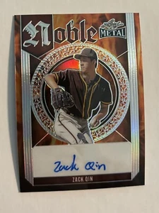 Zack Qin 2023 Leaf Metal Noble Autograph 4/10 Baseball Card N-ZQ1 - Picture 1 of 2
