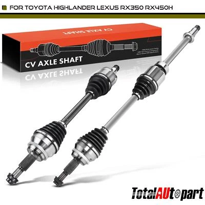 2x CV Axle Assembly for Lexus RX350 RX450h Toyota Highlander Front Left & Right - Image 1 of 4