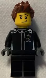 LEGO LAMBORGHINI HURACAN SUPER TROFEO EV MINIFIG from set 76899 minifigure sc085 - Picture 1 of 2