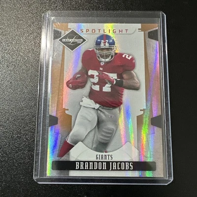 2008 Leaf Limited Spotlight BRANDON JACOBS 22/125 Bronze NEW YORK GIANTS - Image 1 of 2