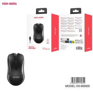 VEN DENS USB OPTICAL MOUSE ERGONOMIC DESIGN HIGH PRECISION 1600DPI - Picture 1 of 1