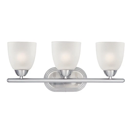 Maxim Lighting 11313FTSN Axis 3-Light Bath Vanity in Satin Nickel Finish NEW NIB - Image 1 of 1