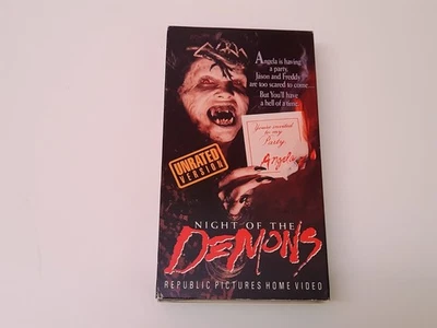 Night Of The Demons 1988 Uncut VHS USA NTSC Video Unrated Version Horror - Bild 1 von 4