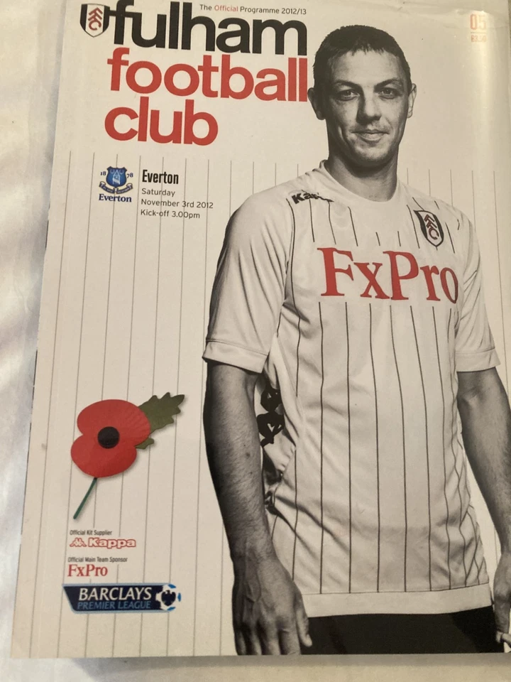 Fulham v Everton 12/13 Season 3 Nov 2012 - Image 1 of 1