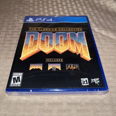 NEW! Doom: The Classics Collection-  Limited Run (Sony Playstation 4) LRG PS4 - Image 1 of 4