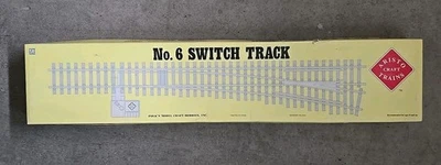 ARISTOCRAFT G-SCALE #6 SWITCH TRACK Right Hand MANUAL BRASS  ART-30330 NIB  - Image 1 of 4