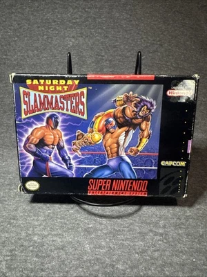 Saturday Night Slam Masters Super Nintendo Entertainment System SNES CIB 17 - Image 1 of 4