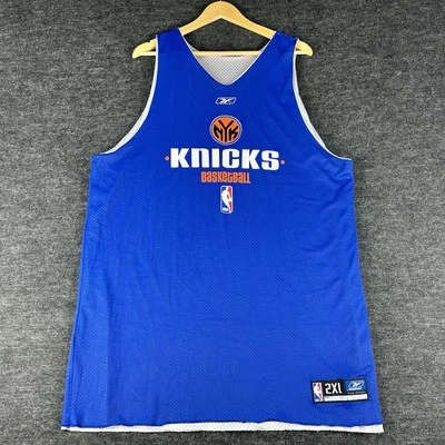 Camiseta De Colección New York Knicks Para Hombres XL Equipo Emitida Práctica Reversible Reebok Años 90 Foto 1 de 4
