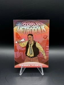 2025 Fleer Brilliants Superman World Of Metropolis Kryptonian Red Perry White  - Bild 1 von 10