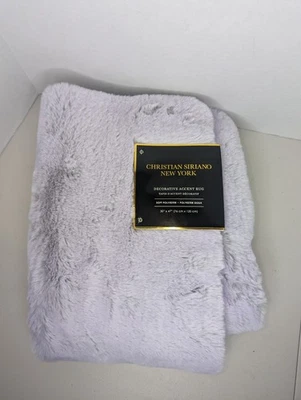 Christian Siriano New York Decorative Accent Rug 30"x47" Lavender Super Soft - Image 1 of 4