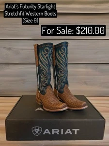 Ariat’s Futurity Starlight Stretchfit Boots Size 9 - Picture 1 of 2