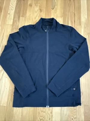 Lululemon Sojourn Black Jacket Mens size Large Full Zip Warpstreme M4616S - Image 1 of 4