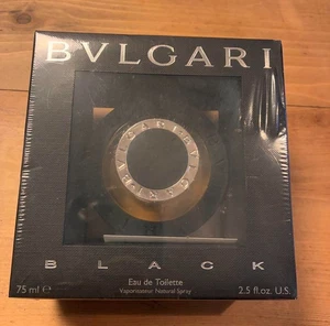BVLGARI BLACK Eau de Toilette 75ml/2.5 fl.oz VINTAGE Rare Japan - Picture 1 of 8