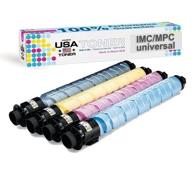 Compatible Ricoh MPC6004, IMC6000 CMYK Universal Toner Ctgs Set of 4 - Image 1 of 2