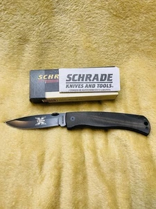 Schrade X Timer 60TXB Folding Knife FIRST PRODUCTION RUN 5" Black New In Box - Picture 1 of 10